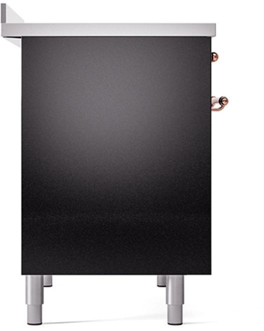 Ilve® Nostalgie II Series 40" Glossy Black Pro Style Induction Range-3