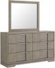 Elements International Kelis 4-Piece Gray Queen Panel Bedroom Set-4