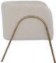 Uttermost® Jacobsen Aged Gold/Off-White Shearling Accent Chair-4