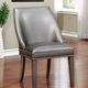 Furniture of America® Sturgis 2-Piece Dark Gray Arm Chair Set-1