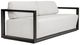Uttermost® Remsen Java Black/Oyster White Fabric/Metal Outdoor Sofa-0