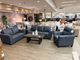 Bayview Collection Leather Sofa - Roxy Blue-2
