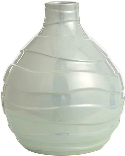 StyleCraft Norman Wyatt Home Pearlescent White 13" Vase-0