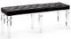 Wildwood Lamps Contemporary Greta Black Leather Bench-0