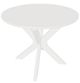 Telescope Casual 5W86 Snow Polymers 23" Outdoor MGP Slat Round End Table-0