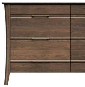 Country View Woodworking Westroom Bedroom Brown Maple 81" Dresser-1