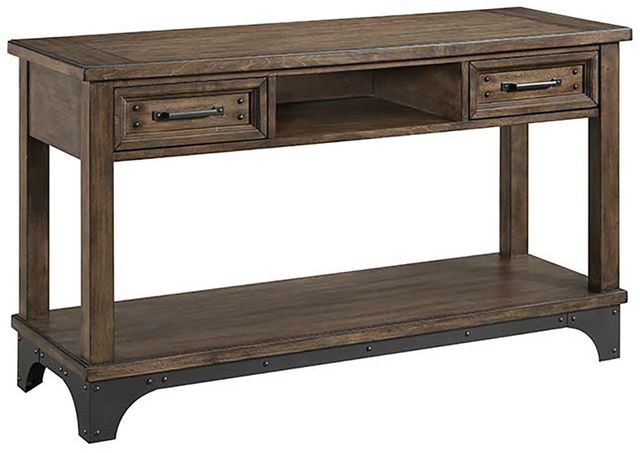 Intercon Whiskey River Gunpowder Gray Sofa Table-0