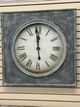 Howard Miller® Bathazaar 31.5" Aged White/Gray Square Metal Wall Clock-0