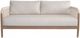 Meridian Furniture Maui Cream Aluminum/Fabric/Wooden Outdoor Loveseat-1