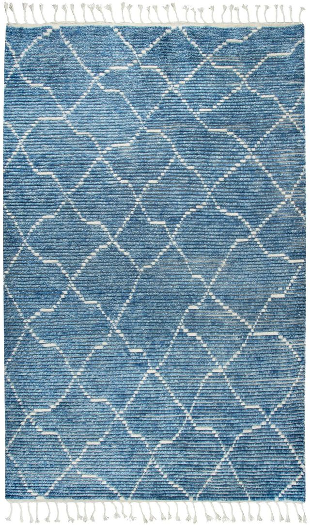 Rizzy Home Berkley Blue 7'9" x 9'9" Rug-0