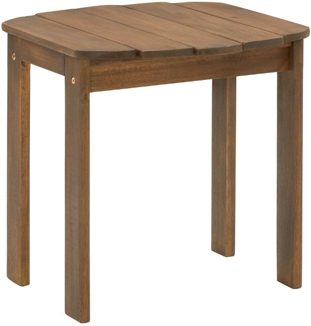 Linon Adirondack  Brown Wooden Outdoor End Table-0