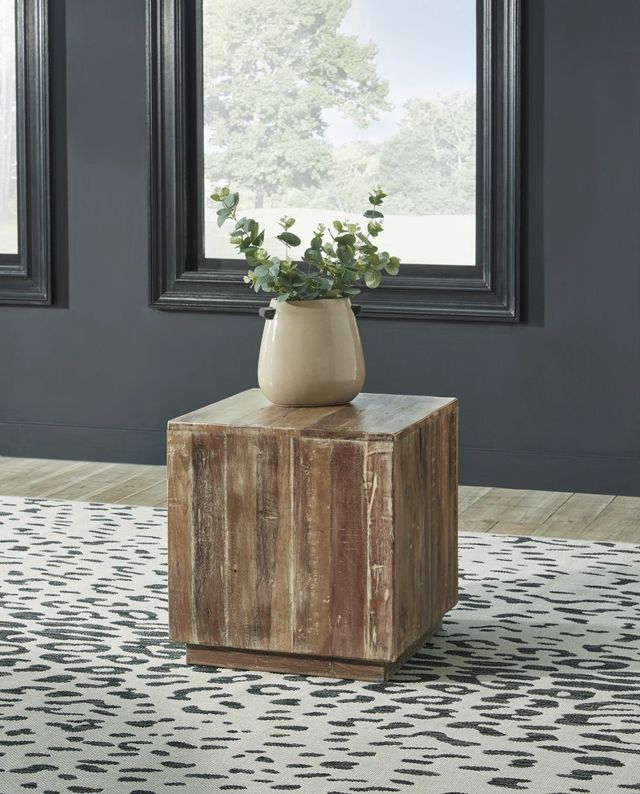 Signature Design by Ashley® Randale Distressed Brown Accent Table-2