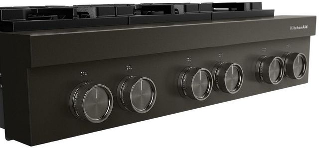 KitchenAid® 36" Black Ore Commercial-Style Gas Rangetop-3