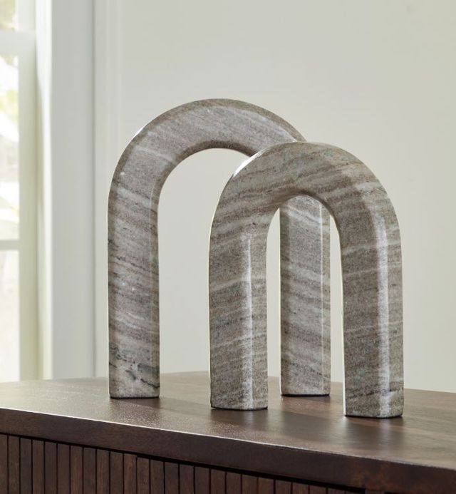 Signature Design by Ashley® Keithton 2-Piece Taupe Sculpture Set-3