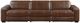 Homelegance® Sutton 3-Piece Brown Leather Power Reclining Sectional with Power Headrests and Charging Ports-2