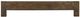 International Furniture Direct Parota III Multi-Step Brown King Platform Bed Footboard with Rails-0