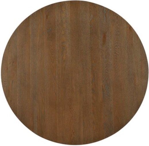 Bassett® Furniture BenchMade Astor 60" Summerfield Oak Top Dining Table with Stainless Steel Base-1