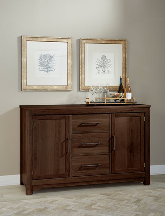 LM Co Home By Vaughan-Bassett Crafted Cherry by Ben & Erin Napier Dark Cherry Server-1