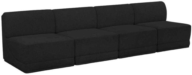 Meridian Furniture Ollie 4-Piece Black Sofa-0