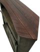 American Heartland Manufacturing Rustic Two Tone Tall Bower Corner TV Cart-3