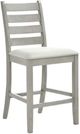 New Classic® Home Furnishings Pascal Driftwood Gray Ladderback Counter Dining Chair-0
