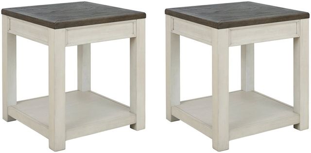 Signature Design by Ashley® Bolanburg 2-Piece Brown/White Living Room Table Set-0