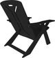 Unwasted® Long Pause Black Plastic Outdoor Accent Chair-2