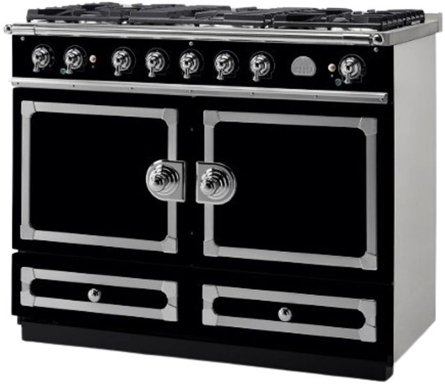La Cornue CornuFé 110 43" Gloss Black Pro Style Induction Range-1