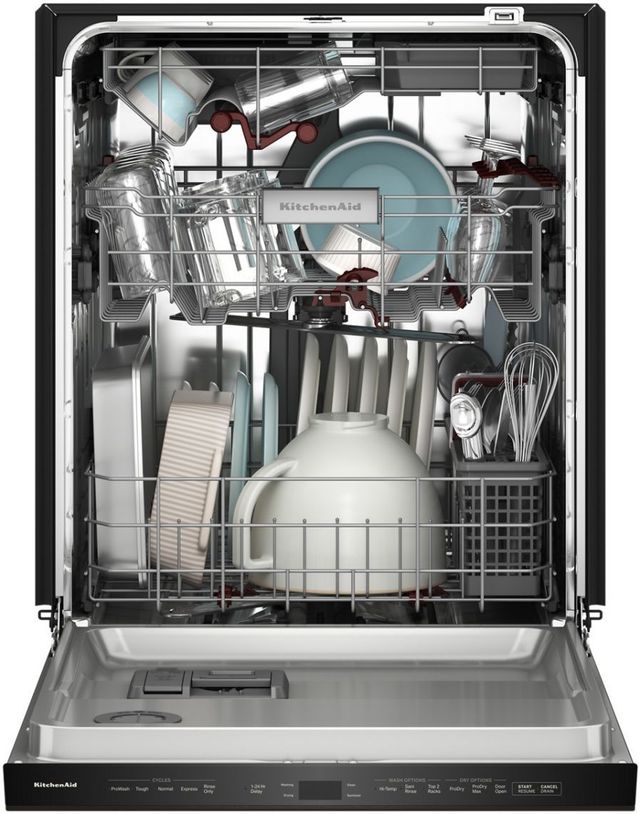 KitchenAid® 24" PrintShield™ Stainless Steel 360° Max Jets™ Third Rack Top Control Built-In Dishwasher with Advanced ProDry™ System-2