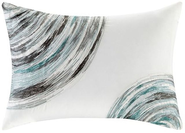 Olliix by Madison Park Essentials Aqua Twin Saben Complete Comforter and Cotton Sheet Set-2