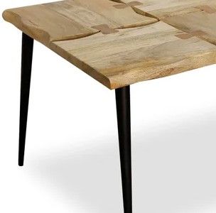 StyleCraft Brown Coffee Table with Black Base-1