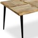 StyleCraft Brown Coffee Table with Black Base-1
