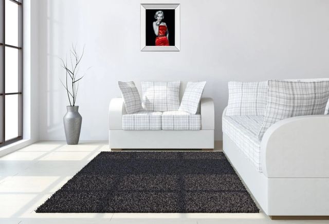 Classy Art Lady in Red 2 by Chelsea Collection Mirror Framed Wall Art-2