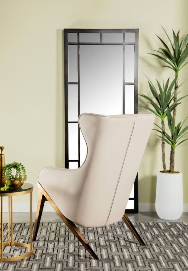 Coaster® Walker Cream/Bronze Upholstered Accent Chair-2