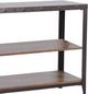 Sunny Designs™ San Diego Antique Brown Sofa Table with Dark Gray Base -3
