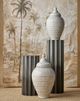 Currey & Company Kanti Graphite Pedestal Table-4