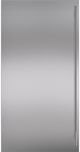 Sub-Zero Stainless Steel Left Hinge Refrigerator Door Panel Kit with Tubular Handle-0