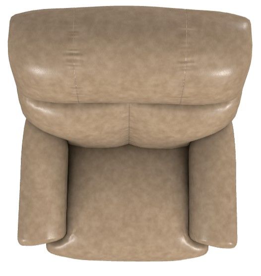 La-Z-Boy® Reed Beige Leather Power Rocking Recliner with Headrest-4