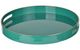 A & B Home Mimosa Turquoise Round Tray-0
