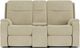 Flexsteel® Penn Beige/Tan Antique Power Reclining Loveseat with Console and Power Headrests and Lumbar-2