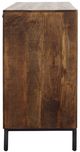 Dovetail Furniture Bratman Antique Black/Medium Brown Sideboard-2