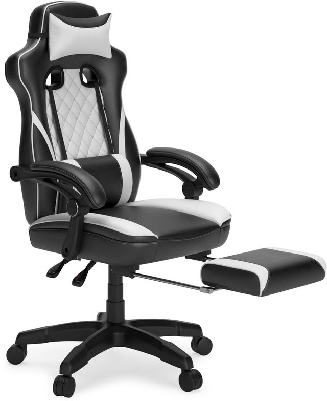 Signature Design by Ashley® Lynxtyn Black/White Office Swivel Desk Chair-3