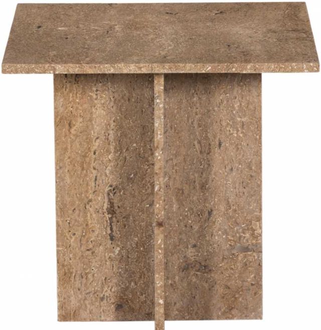 Meridian Furniture Verona Travertine End Table-1