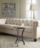 Hooker® Furniture Saint Armand Light Natural Martini Table with Antique Bronze Base-1