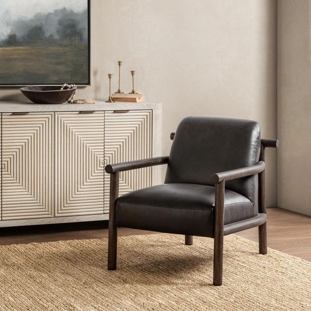 Classic Home Azoria Dark Roast Accent Chair-1