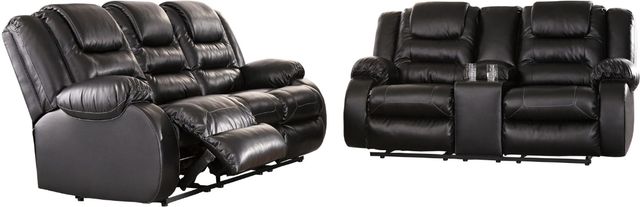 Signature Design by Ashley® Vacherie 2-Piece Black Living Room Seating Set-0