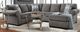American Wholesale Furniture Charisma 3-Piece Smoke Right-Arm Facing Sectional and Chaise-2