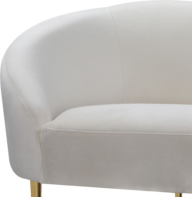 Meridian Furniture Ritz Cream Velvet Loveseat-2