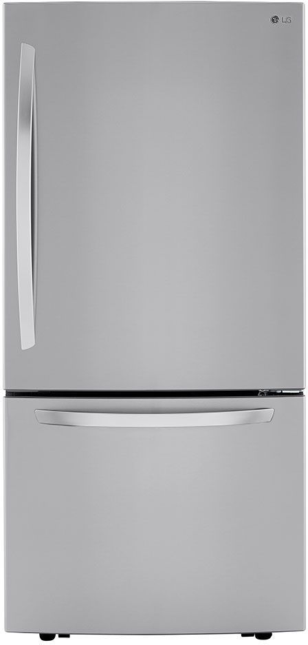LG 33 in. 25.5 Cu. Ft. PrintProof™ Stainless Steel Bottom Freezer Refrigerator-0