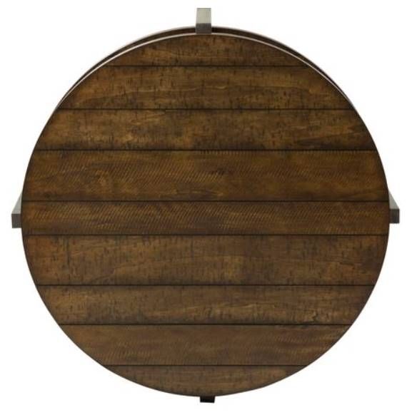 Liberty Furniture Breckinridge Mahogany Spice/Pewter Round Cocktail Table-3